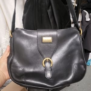 Leather Sadle Bag Toledano black Saddle bag, crossbag or shoulder bag, lamb skin